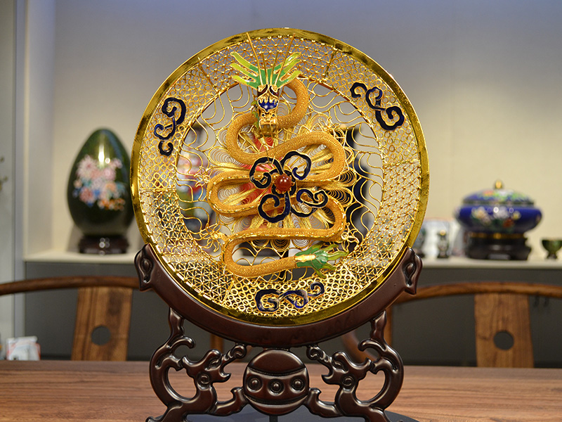 龍游福地花絲盤(pán)