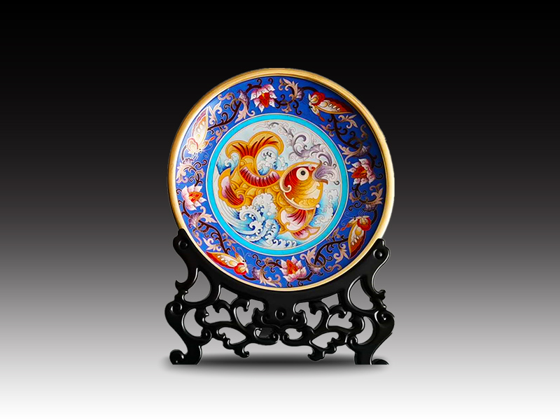 12寸《龍騰中華》賞盤(pán)